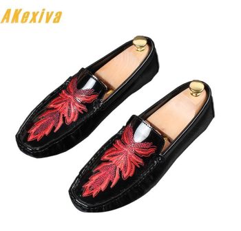 New Dandelion embroidery mask National pattern Flat Shoes - Image 2