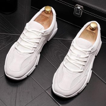 New Men Mesh breathable comfortable Loafers Casual Flats Shoes - Image 5