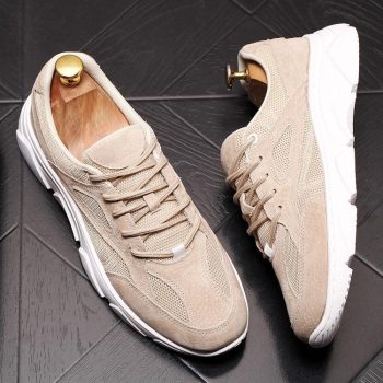 New Men Mesh breathable comfortable Loafers Casual Flats Shoes - Image 4