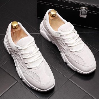 New Men Mesh breathable comfortable Loafers Casual Flats Shoes - Image 6