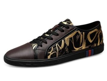 Men Street Graffiti printing comfortable Casual Flats Shoes - Image 8