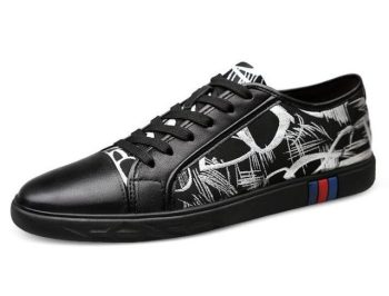 Men Street Graffiti printing comfortable Casual Flats Shoes