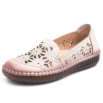 Fit Wide Foot Handmade Genuine Leather Flat Shoes - Image 7