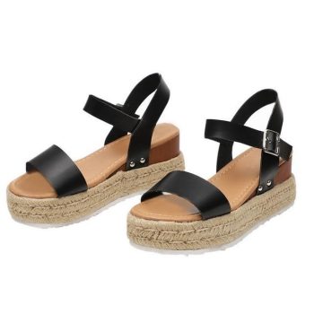 Comfort Leopard Wedges Sandals For Women High Heels - Image 5