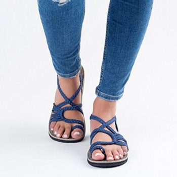 Fashion Gladiator Sandals Women Shoes Female Flat Sandals - Image 3