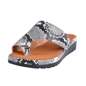 Women slippers Flat Sole Casual Soft Big Toe Foot Sandal