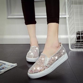 Rhinestones Women Flats Casual Cut Outs Shoes - Image 8