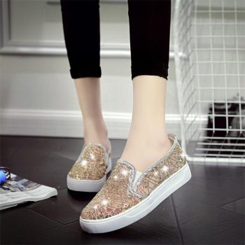 Rhinestones Women Flats Casual Cut Outs Shoes - Image 3
