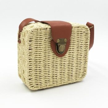Candy Color Women Straw Bag Ladies Small Shoulder Bags - Image 7