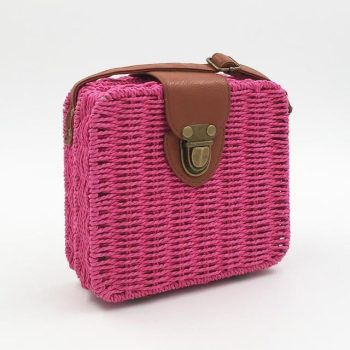Candy Color Women Straw Bag Ladies Small Shoulder Bags - Image 11