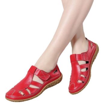 Genuine Leather Handmade Ladies Shoe Leather Sandals - Image 9