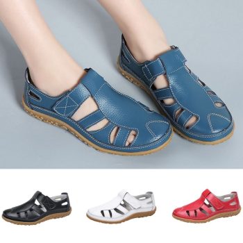 Genuine Leather Handmade Ladies Shoe Leather Sandals - Image 7