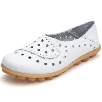 Loafers Women Flat Shoes Leather Ballerina Espadrilles Soft Ballet Flats Slip shoes - Image 12