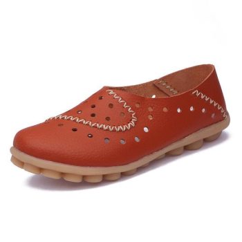 Loafers Women Flat Shoes Leather Ballerina Espadrilles Soft Ballet Flats Slip shoes - Image 8