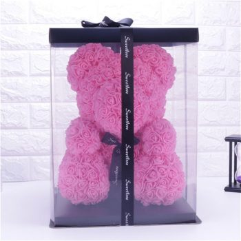 Teddy Bear Rose Flower Doll - Image 3