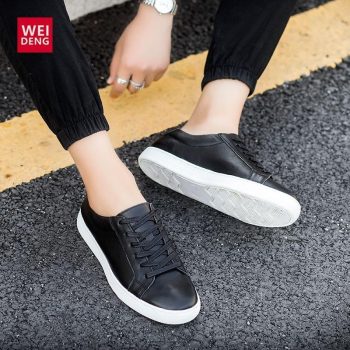 Genuine Leather Women Flats White Soft Soled Pointed Toy Preppy Style Lace Up shoes - Image 6