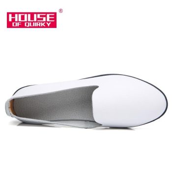 Genuine Leather Slip on ladies Shallow Casual Shoes - Image 5