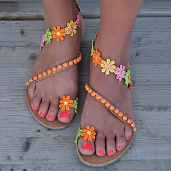 Women Sandals Bohemia Style Shoes For Women Flat Sandals - Image 7