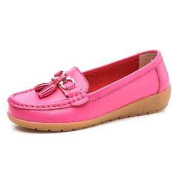 Women shoes mother shoes woman flats soft bottom genuine leather ladies ballet loafers - Image 11
