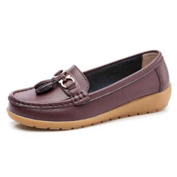 Women shoes mother shoes woman flats soft bottom genuine leather ladies ballet loafers - Image 12