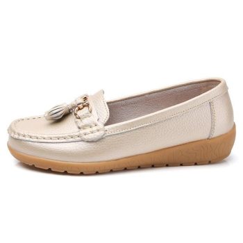 Women shoes mother shoes woman flats soft bottom genuine leather ladies ballet loafers - Image 7