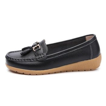 Women shoes mother shoes woman flats soft bottom genuine leather ladies ballet loafers - Image 10