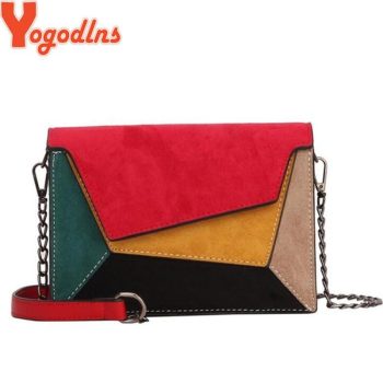 Yogodlns Retro Matte Patchwork Crossbody Bags - Image 2