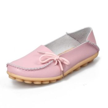 Women Flats Mother Leather Shoes Casual Moccasins Driving Loafers - Image 10