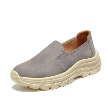 Women Loafers Flats Shoes On Platform Sneakers Casual Suede Moccasin Shoes - Image 10