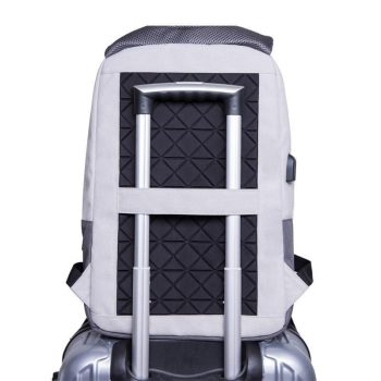 Ultra Light 16 Inch Laptop USB Anti-Theft Computer Unisex Canvas Backpack - Image 4