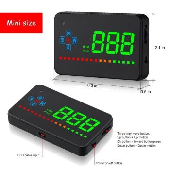 GPS Head Up Display Windshield Hud Speedometer Projector - Image 2