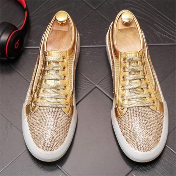 luxury rhinestone Summer Breathable Casual shoes for men - Image 3