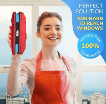 Magnetic Window Cleaner - Double Sided Brush - Image 3