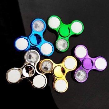 Best Seller LED Light-Up Metallic Fidget Spinner