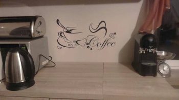 DIY Coffee Cup Love Vinyl Removable Wall Sticker - Image 6