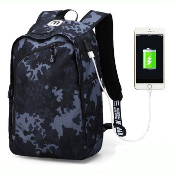 Business Casual Men's 14 Inch Laptop Backpacks for Leisure Travel Daypacking with Battery Slot for USB Charging - Image 4