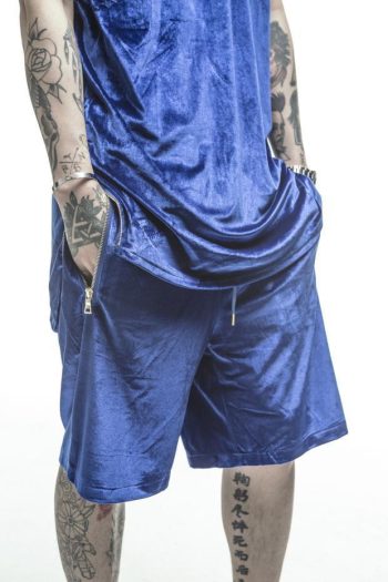 Mens Velvet Shorts Hip-Hop Short Kanye West - Image 11