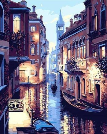 Gondola Night - Van-Go Paint-By-Number Kit