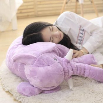 Premium Quality Elephant Stuffed Animals Plush Toy Sleeping Pillow - Image 3