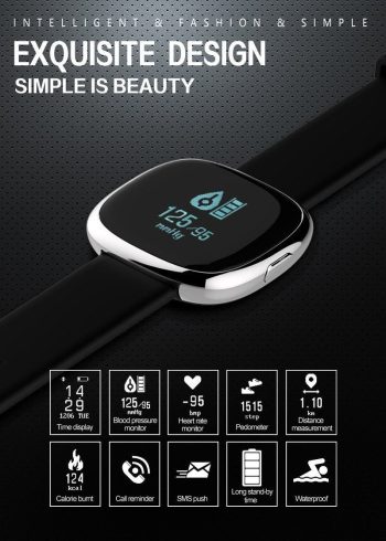 Classic Smart Band Blood Pressure Heart Rate Monitor Smart Bracelet with Pedometer Sleep Fitness Tracker for Android IOS Smartphone - Image 8