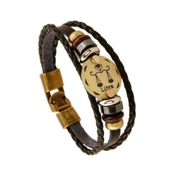 Fashionable Bronze Alloy Leather Bracelet - Image 13