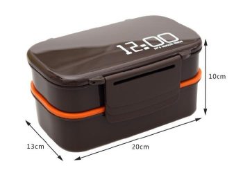 Large Capacity 1400ml Double Layer Plastic Lunch Box 12:00 Microwave - Image 5