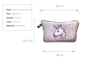Black Skull Make-Up Bag - Image 8