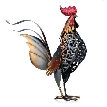 Metal Figurine Iron Rooster