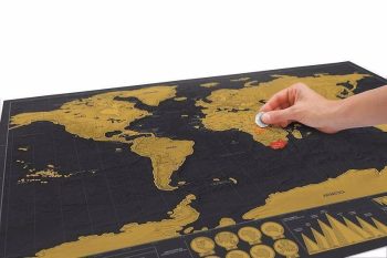 Deluxe Black Scratch Off World Map - Image 4