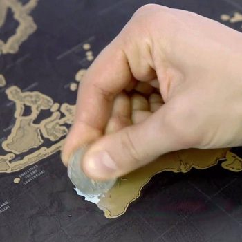 Deluxe Black Scratch Off World Map - Image 8