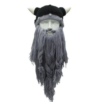Knitted Viking Beard Hat - Image 3
