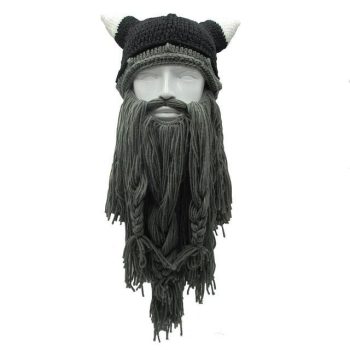 Knitted Viking Beard Hat - Image 2