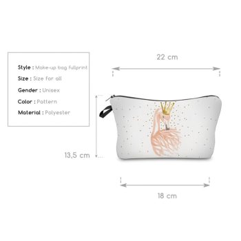 Flamingo Princess Make-Up Bag - Image 4