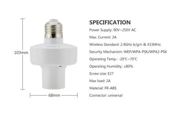 Sonoff Slampher RF 433MHz Wifi Smart Light Holder - Image 4